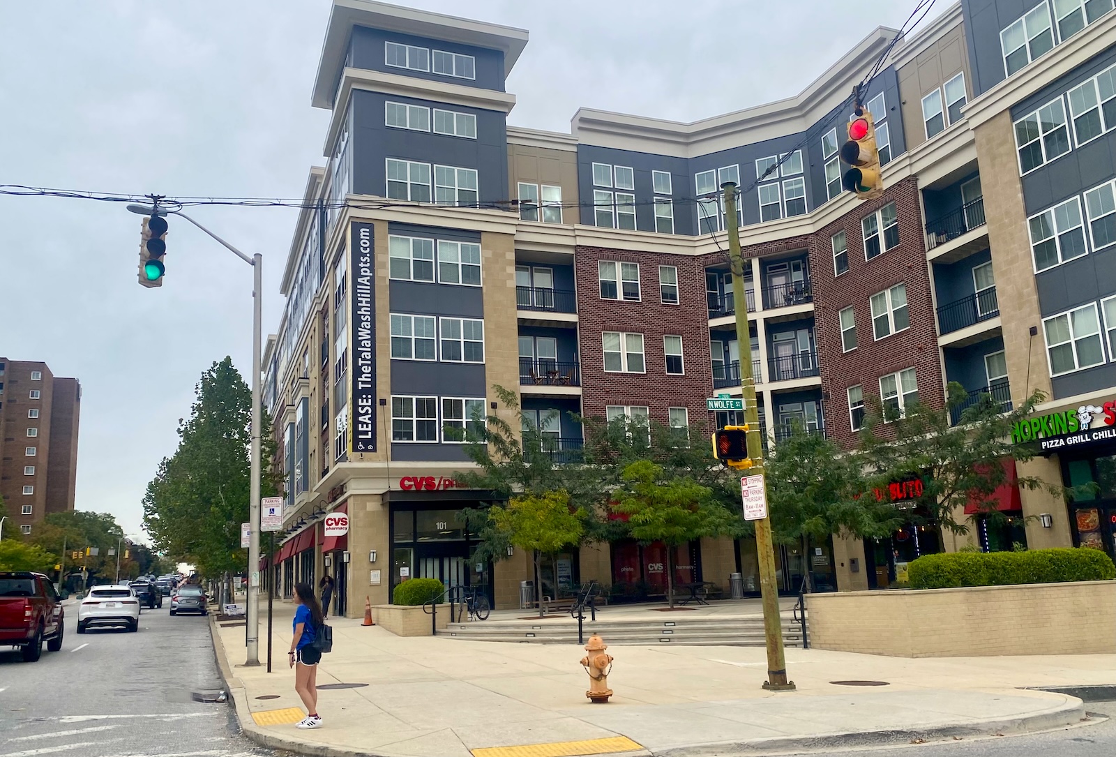 Residential Area near Johns Hopkins Medical Center in Baltimore
